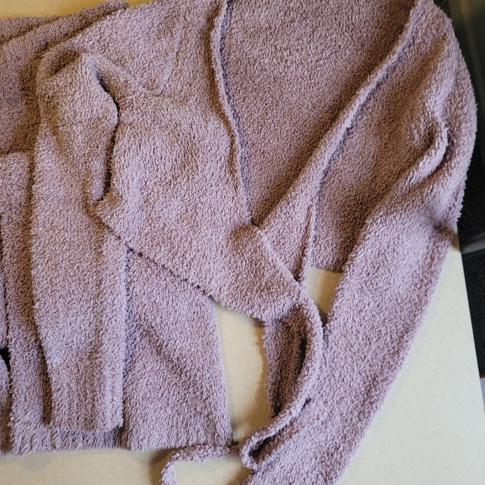 SKIMS Lavender Cozy Knit Cardigan Set, 3 Pieces